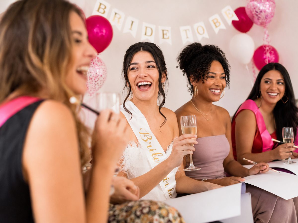 Hens laughing together at a hen party life drawing session